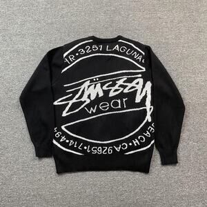 STUSSY Laguna Icon Black Sweater